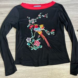 Johnny Was Medium Bird embroidery